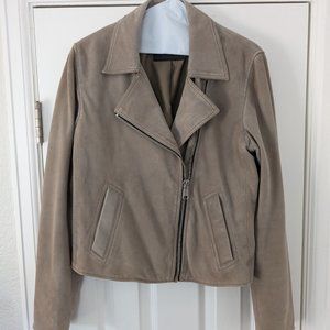 AllSaints Vela Suede Biker Jacket Size 10